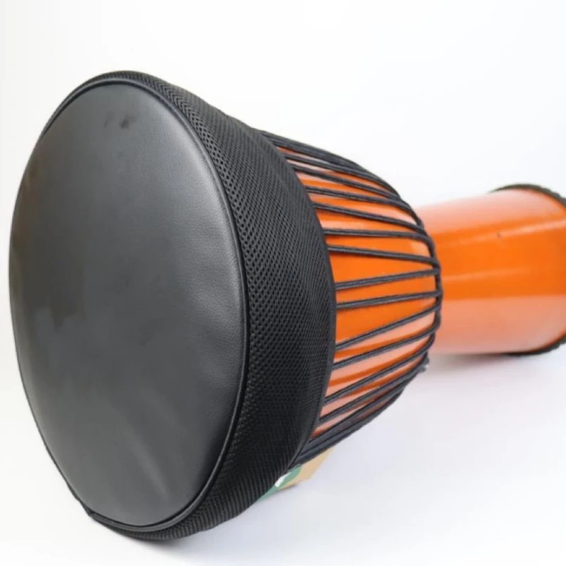 10-14 Inch African Drum Hat Leather Moisture-proof Drum Cover Practice Silent Cap Portable Percussion Instruments Accessories