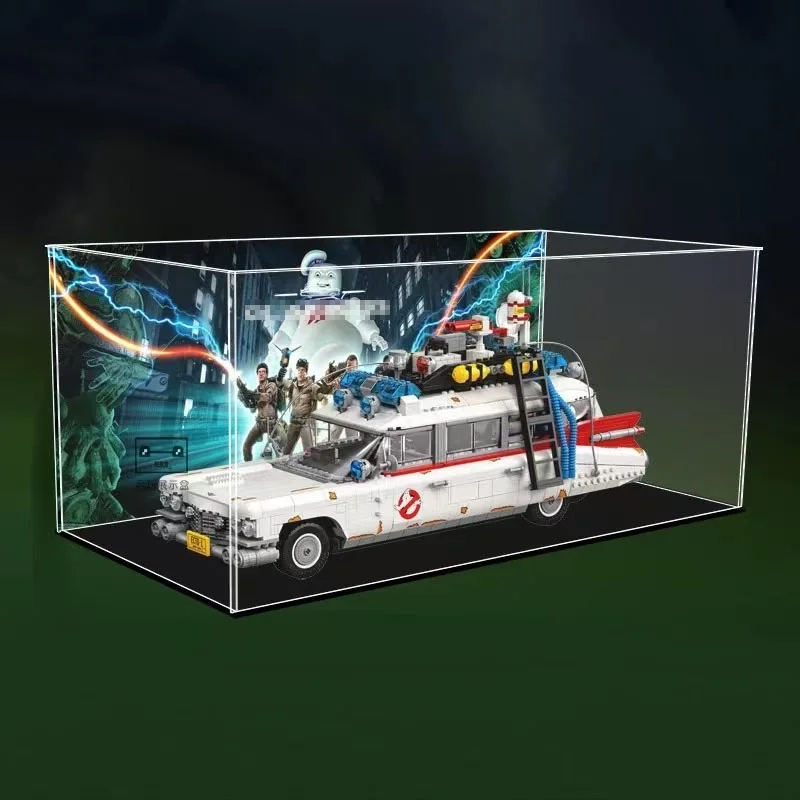 (نمط) حافظة عرض أكريليك مطبوعة بالأشعة فوق البنفسجية لـ LEGO 10274 Ghostbuster Ecto-1 (شحن سريع)