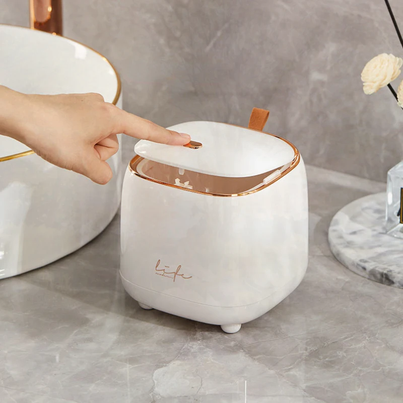 

Mini Small Waste Bin Plastic Home Office Table Desktop Garbage Trash Can Trash Basket Household Sundries Barrel Box