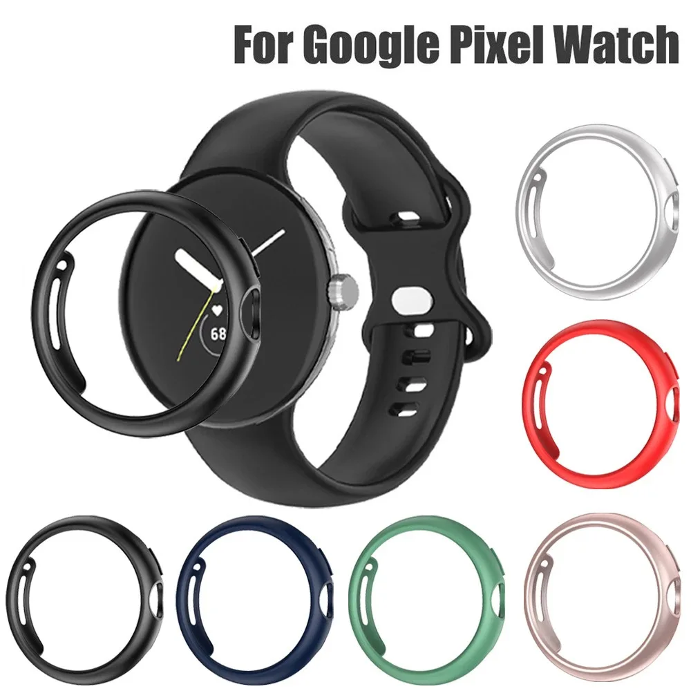 PC Skeleton Watch Case for Google Pixel Watch 1/2 Frosted Anti-drop PC Skeleton Protective Google Watch Case