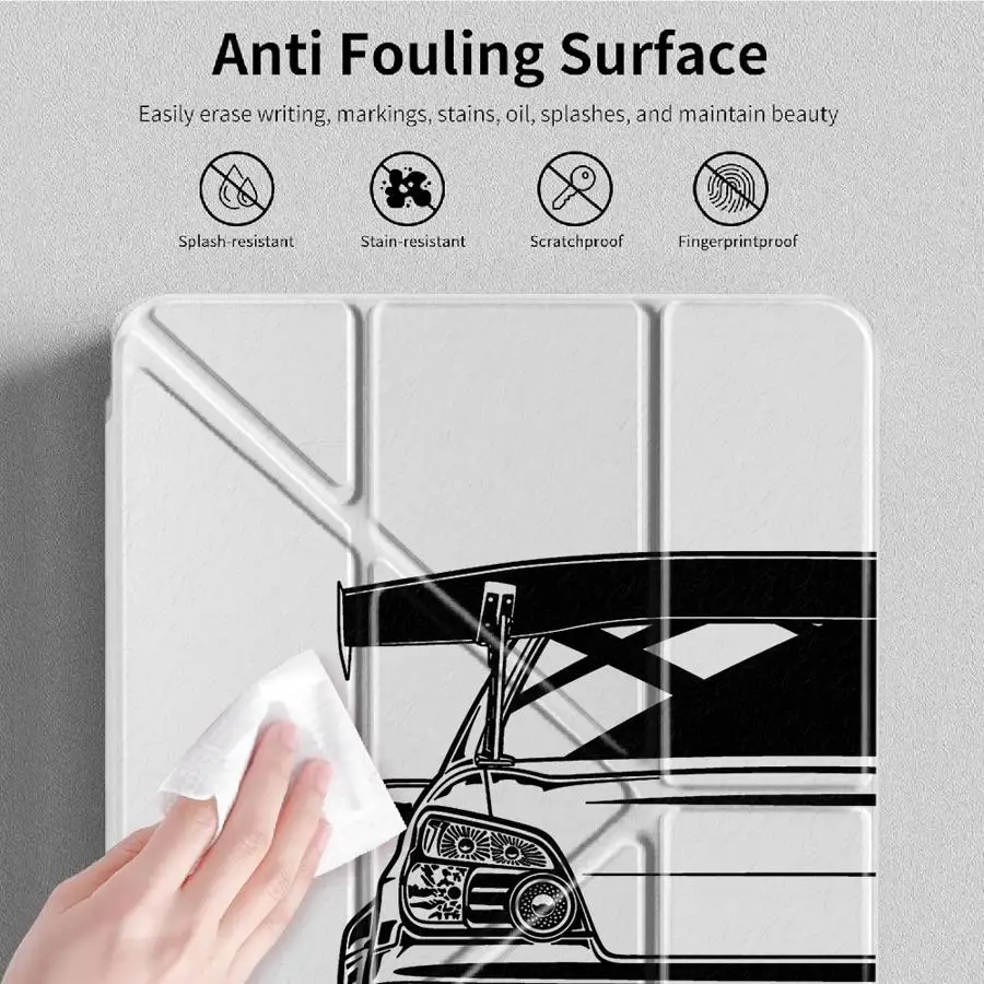 Sports Cars Super Car With Pen Slot Cover Tablet Case For Samsung Galaxy Tab S8 S7 FE S10 Lite A9 Plus S9 Plus A8 A11