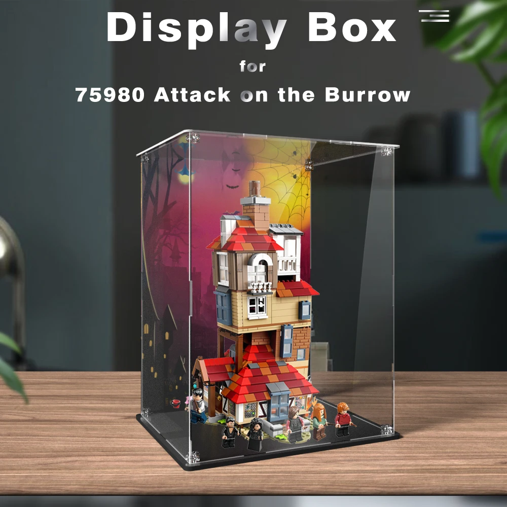 

Display box for lego 75980 display case for Attack on the Burrow building block dustproof clear showcase toy bricks storage box