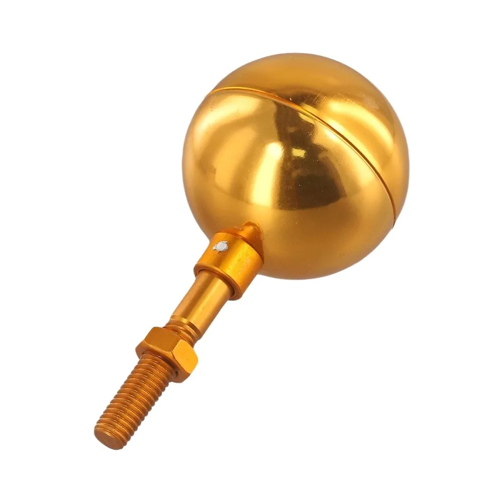 Outdoor Aluminum Flagpole Ball Ornament 3inch Gold/Black/Grey For Garden Banner Garden Flagpole Ball Stylish Finish