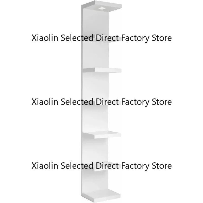 Versatile 7 Tier Wall Shelf Unit,White Lack Wall Shelf,Display Floating Shelf with LED Remote Control Light