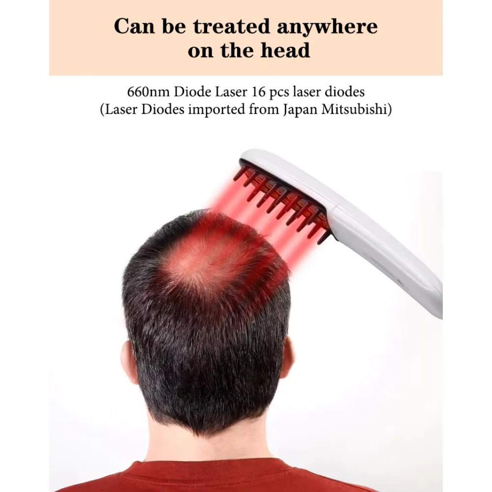 

Electric Hair Growth Comb RF Hair Growth Comb Skin Rejuvenation Mode Straight Hair Comb