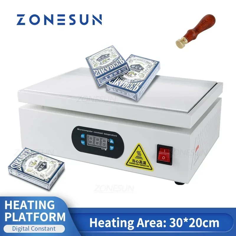ZONESUN Cellophane Wrapping Machine Poker Box Cigarettes Perfume Cosmetics BOPP Film PVC Sealable Film Sealing Packaging Machine