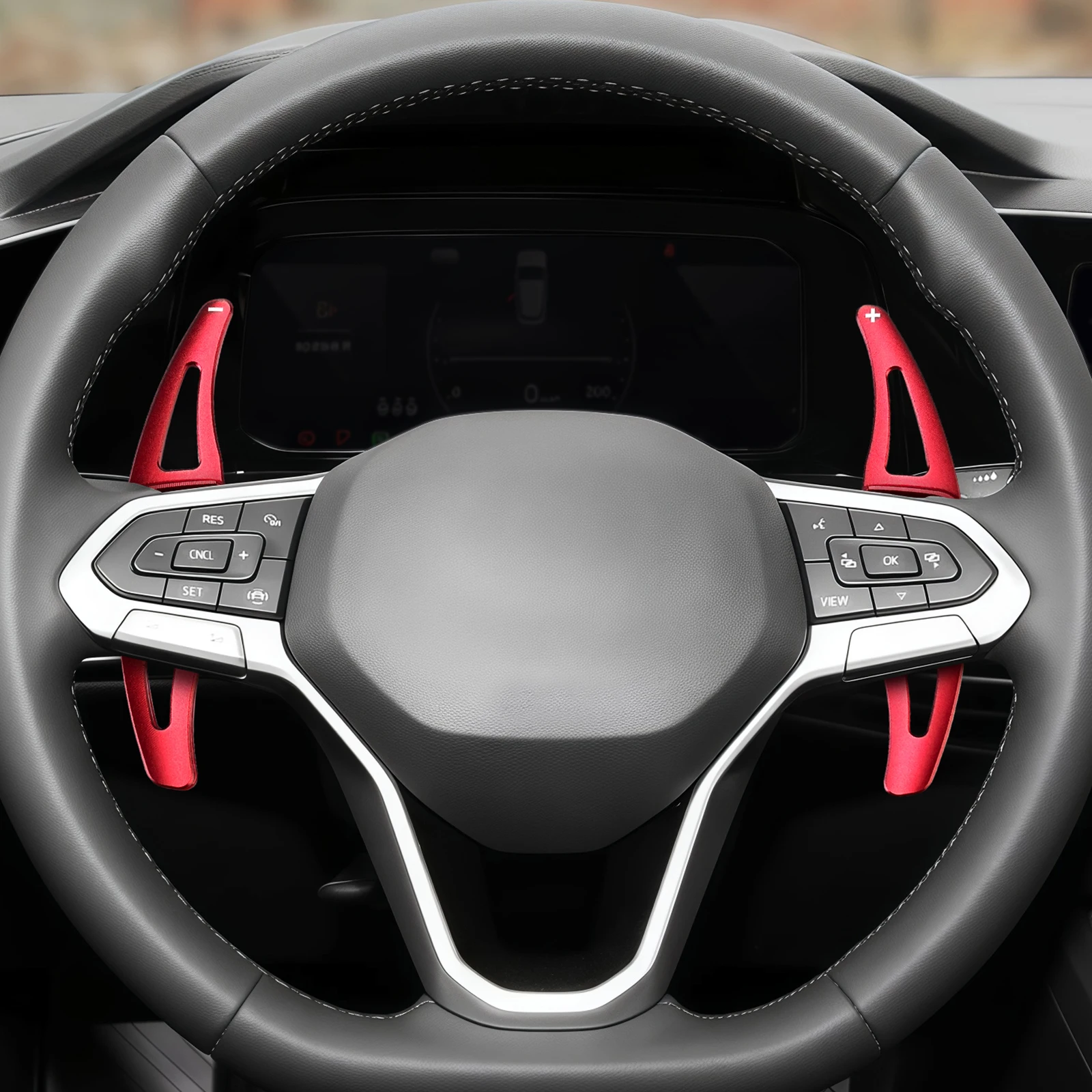 

2PCS Aluminum Car Steering Wheel Shift Paddle Extension For VW Golf 8 MK8 2020-2023 Interior Modifications Accessories