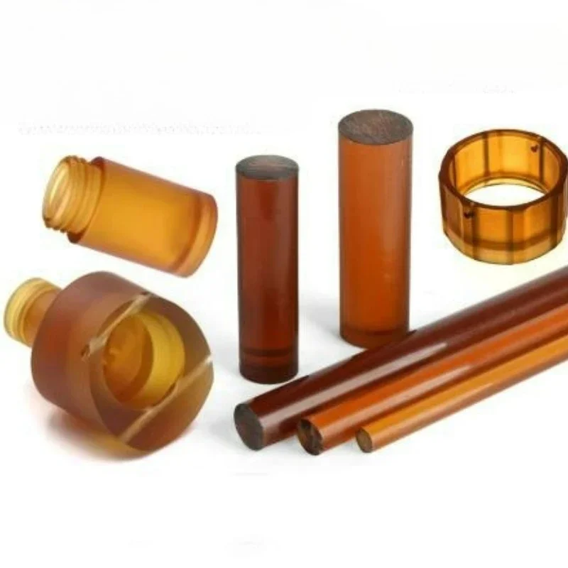 Ultem PEI Rod Polyetherimide Round Bar Dia 6-35mm Amber 500mm For Aerospace Medical Semiconductor