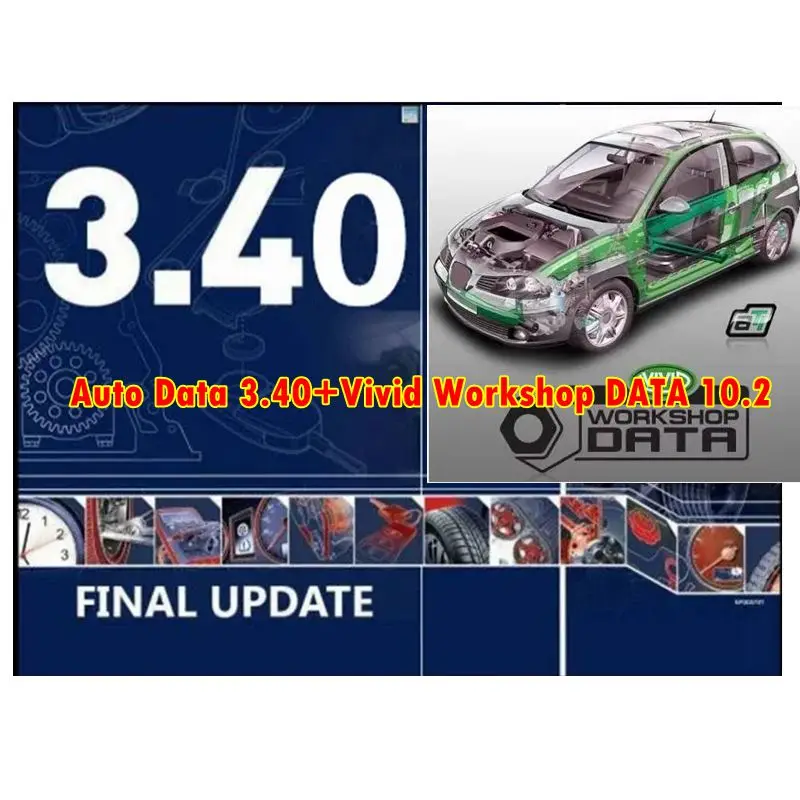 Auto Repair Software Vivid Workshop DATA 10.2 Europe Automotive Repair  Auto Data 3.40 Spanish Portuguese Multi-languages