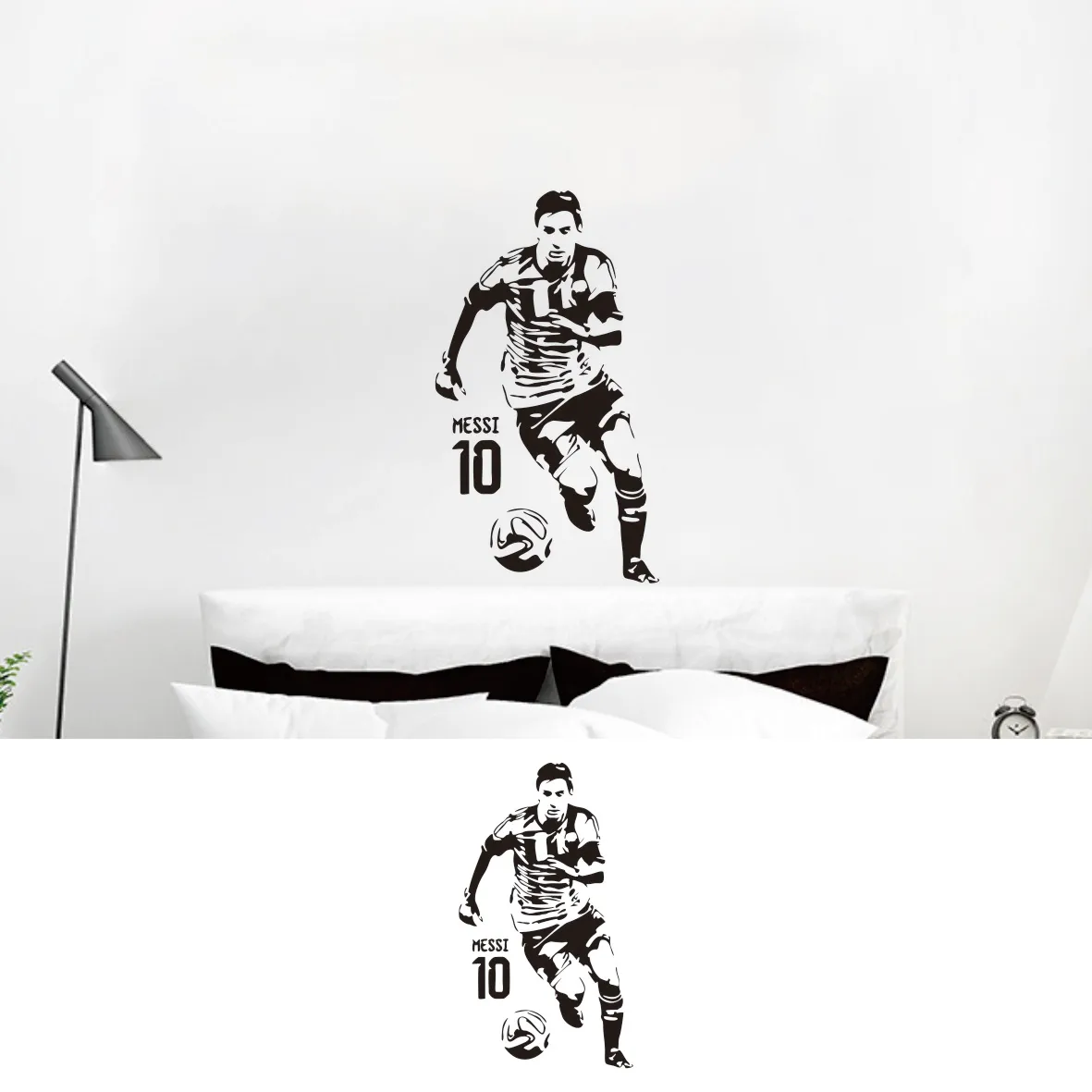 

Messi Wall Decal Football Wall Decor Sign Soccer Player Gift Wall Sticker for Home Room Decor Mural Poster Vinyl Sticker