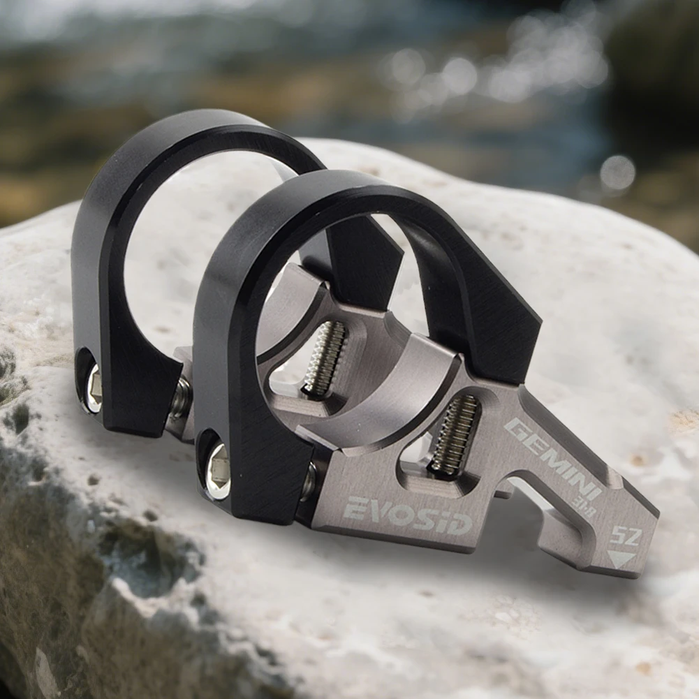 Mountain Bike Stem 2 Pcs for Dual Crown Forks Split Design Mountain Bike Stem Aluminum Alloy Downhill Bicycle Direct Mount Stem