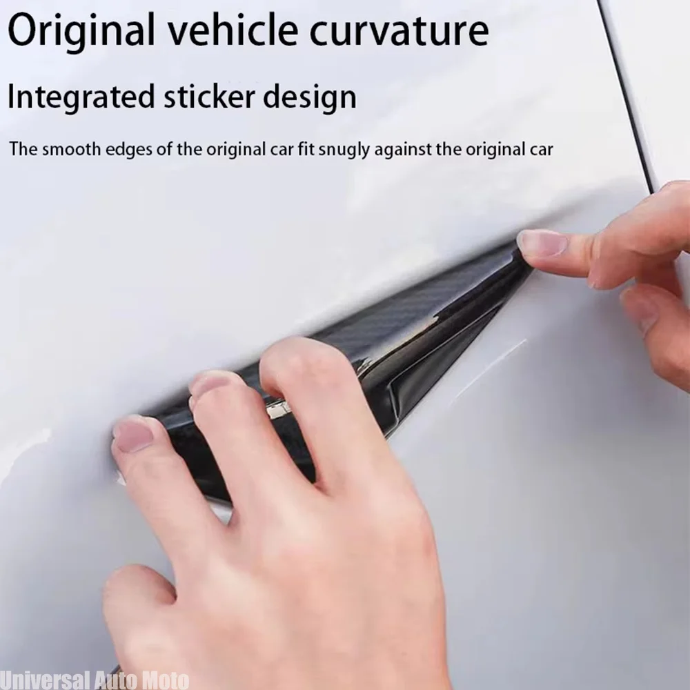 ABS Carbon Pattern Side Camera Cover For Tesl Model 3 Highland 2024 Model Y Juniper 2025 ABS Leaf Board Sticker Accessories