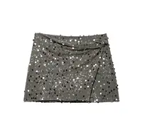 Minifaldas elegantes con lentejuelas para mujer, faldas cortas ajustadas y sexis para fiesta a la moda, falda brillante para mujer para Club callejero de verano