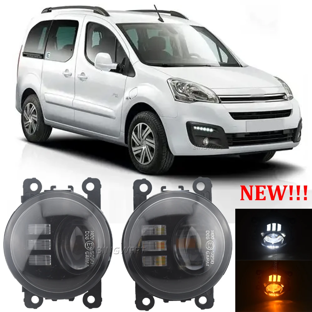 2X Fog Lamp For Citroen Berlingo B9 2012 2013 2014 2015 Fog Light Daytime Running Light H11 12V 3000LM