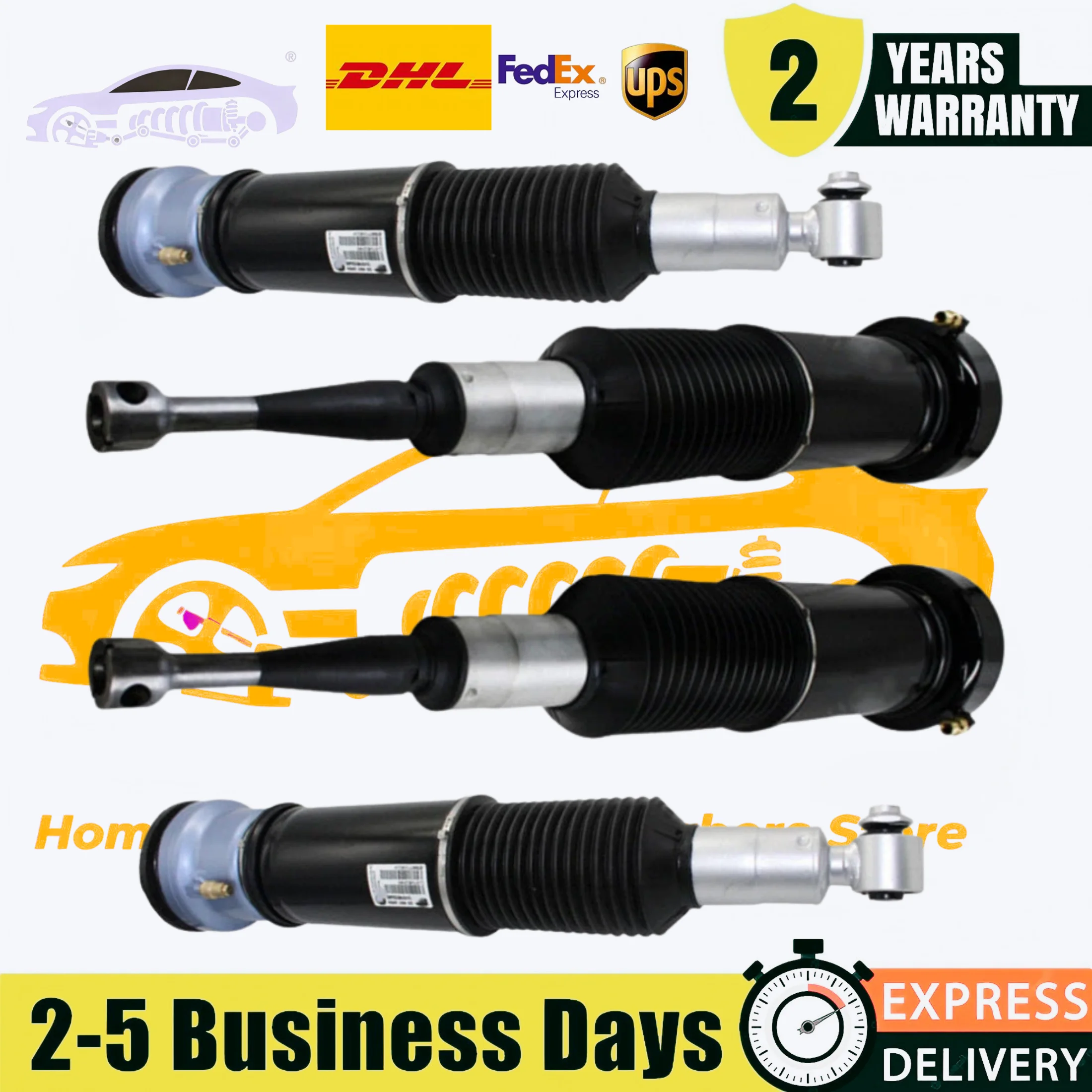 4 Pieces Front Left Right Air Suspension Strut Rear For Rolls Royce Phantom Saloon RR1 RR1N 2004-2016 37106858305 37106785172