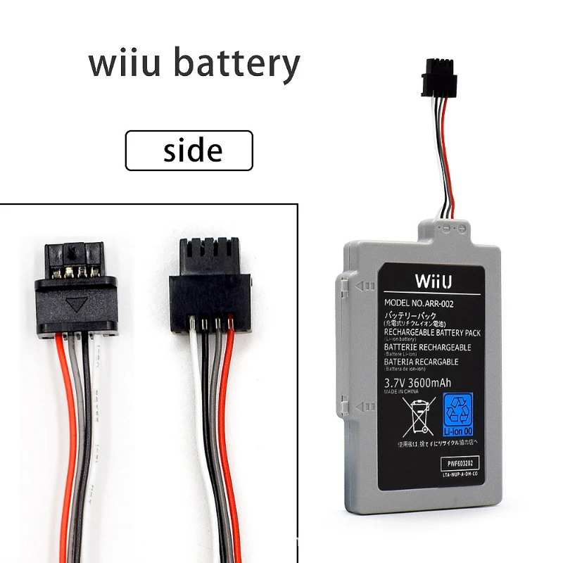 3.7V 3600mAh Li-ion Bateria ARR-002 Wii U Gamepad Battery for Nintendo Wii U Controller WUP-010 WUP-012 Replacement Battery Pack