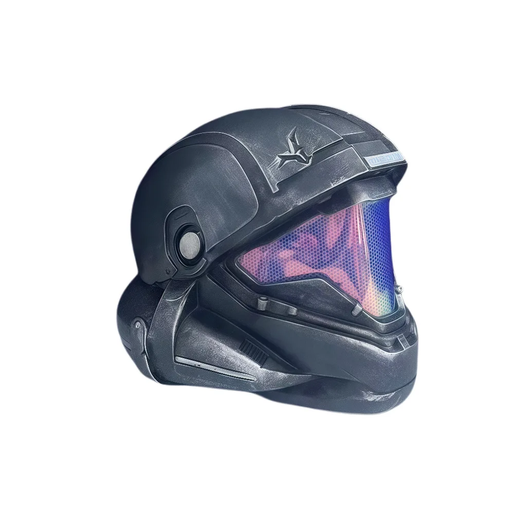 Máscara COS de Edward Buck de Halo 5 Guardians, Casco Ponible ODST 1:1, Disfraces de Halloween, Accesorios para Fiestas de Carnaval, para Adultos TK137