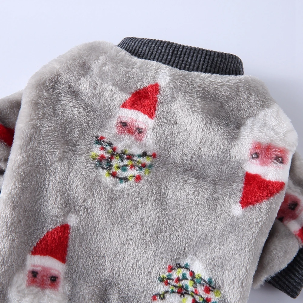 Christmas Pet Dog Clothes Winter Warm Dog Jumpsuits Pajamas for Small Dogs Puppy Cat Chihuahua Clothing Pet Dog Accessories