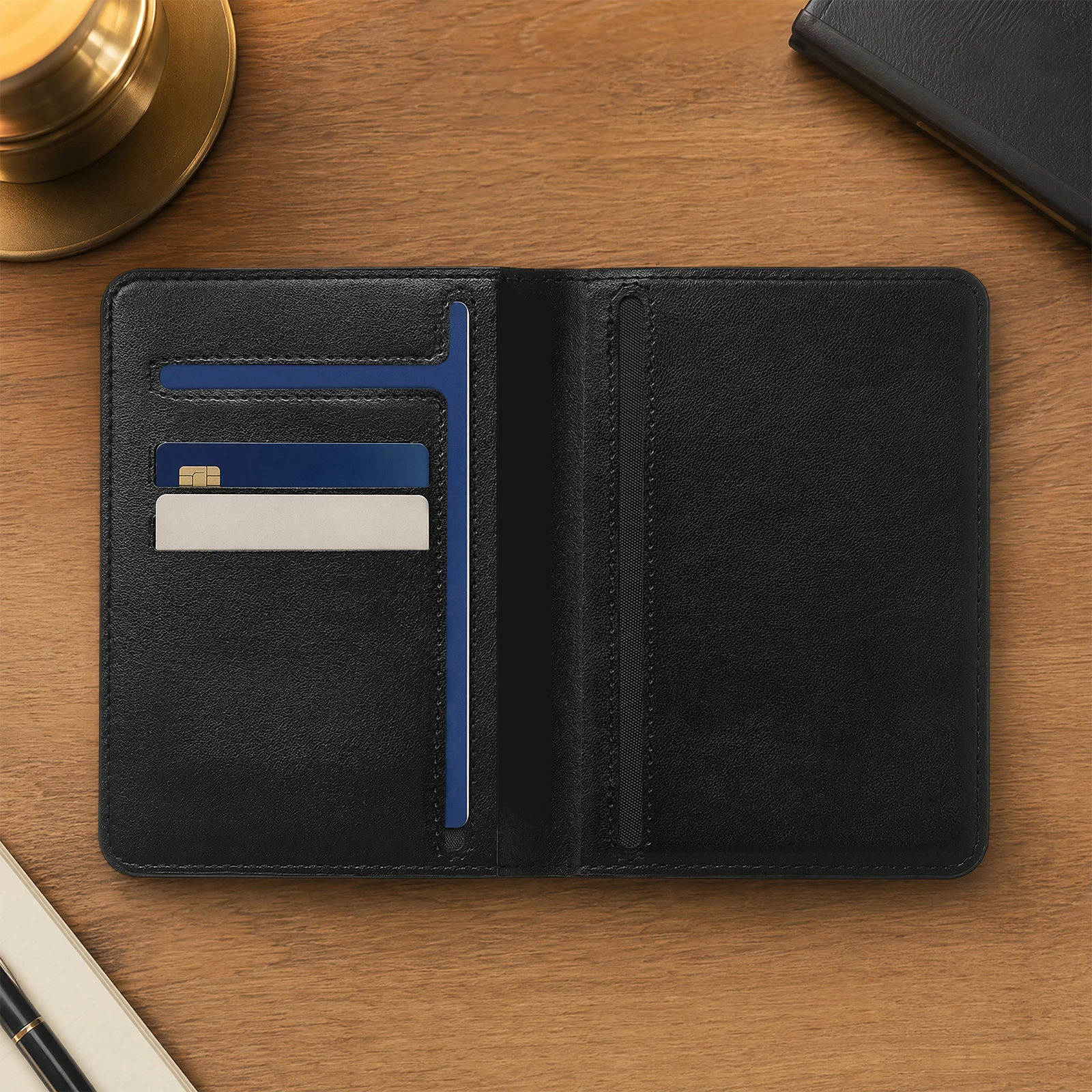 PU Leather Passport Cover with Location Anti-Lost Smart Tracker Multi-Card Slot Holder Travel Wallet Wireless Charging for IOS