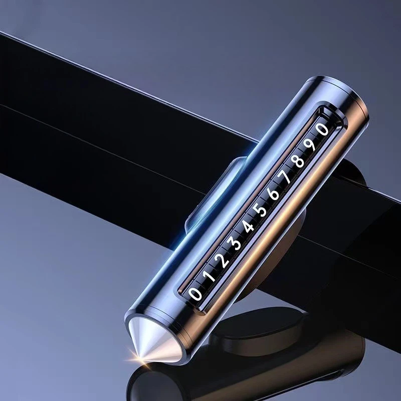 لوحة ركن السيارة المؤقتة المثبتة على السيارة مع أسطوانة متعددة الوظائف قابلة للتعديل، حزام معدني، لوحة ركن المطرقة المنقذة للحياة #1