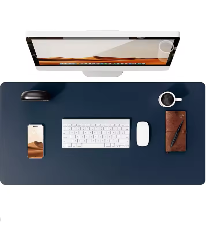 Large Mouse Pad,Office Desk Mat, Leather Desk Pad Protector, Non-Slip PU Leather Desk Blotter, Laptop Desk Pad - Image 9