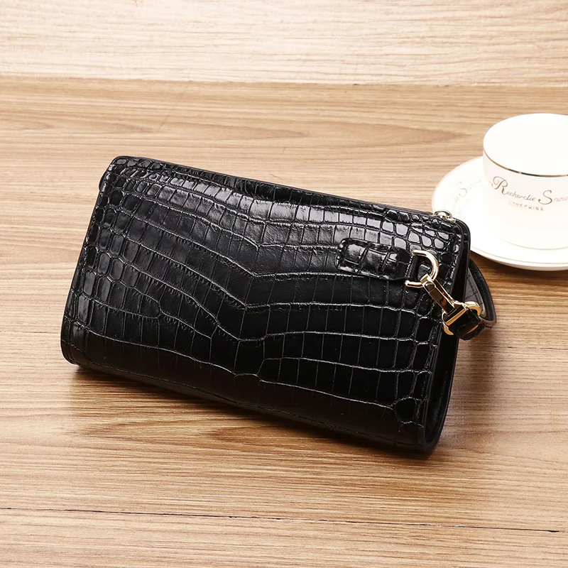 Genuine leather bag 2024 new versatile men\'s handbag new fashionable change bag card bag