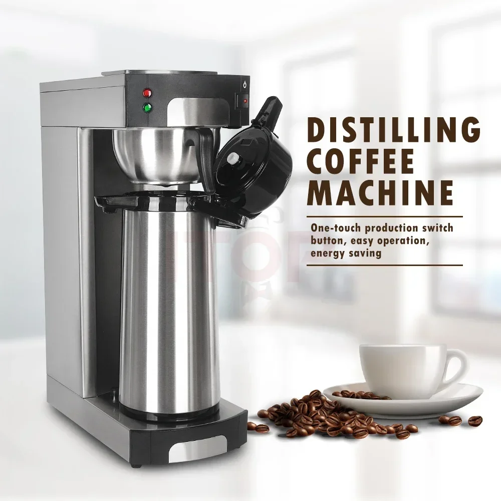 automatic drip distillation coffee machine drip coffee maker output 140 cups commercial American coffee machine