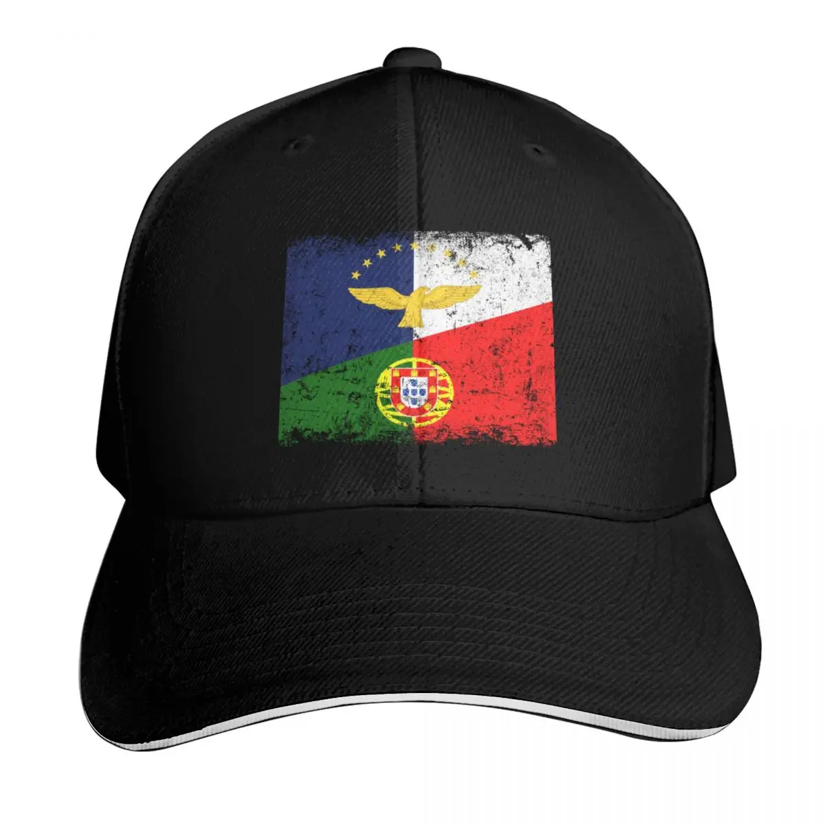 Azores Flag Portugal Flag Patriotic Portuguese Roots Baseball Cap Men Women Casual Summer Sport Sun Cap