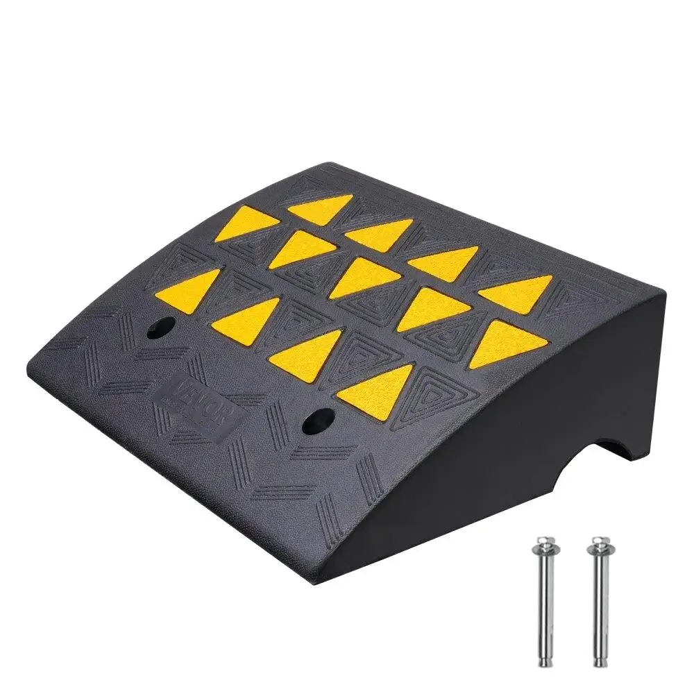 

Rubber for curb Ramp 6" Height Sidewalk for curb Ramp, 14.6" Width 19.3" Length Driveway Ramp for curb , 15T Heavy Duty