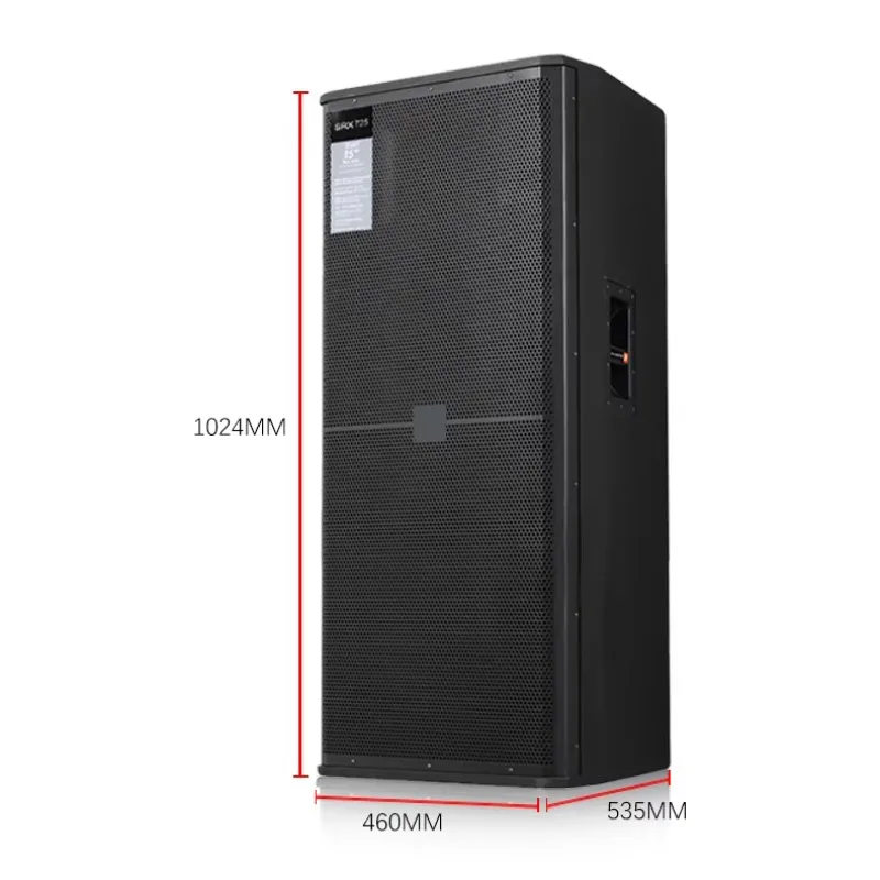 Dual 15 Inch Full Range Speaker Two Channel Professional Disco Party Room High Fidelity Sound System Long Warranty Audio Device