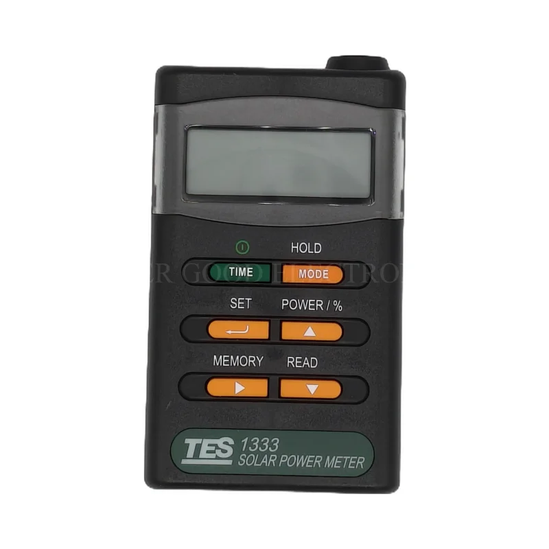 TES-1333 Medidor de energía solar digital portátil de 400-1100 nm Medición de irradiancia solar Función de configuración del factor de calibración del usuario