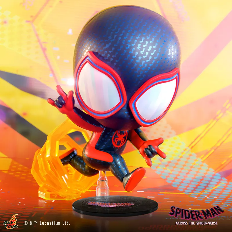 

HotToys Cosbaby Spider-Man Across The Spider-Verse Miles Morales Gwen 2099 Mini Collectible Action Figure Desktop Decor Ornament