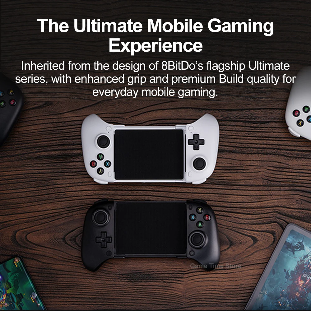 8BitDo Ultimate Mobile Gaming Controller Bluetooth Controller for Android with Hall Effect Triggers Joysticks Refined Bumpers