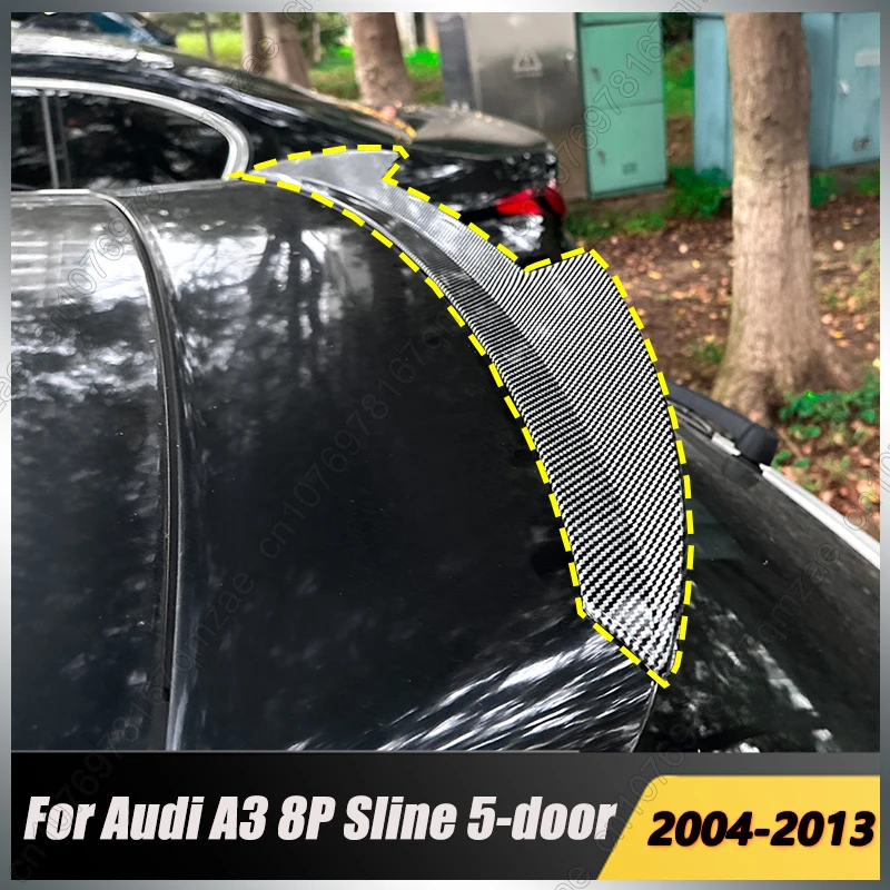 

Для Audi A3 8P Sline 5-дверный 2004-2013 глянцевый черный спойлер на крышу задний спойлер багажника задние хвостовые крылья аксессуары для модификации автомобиля