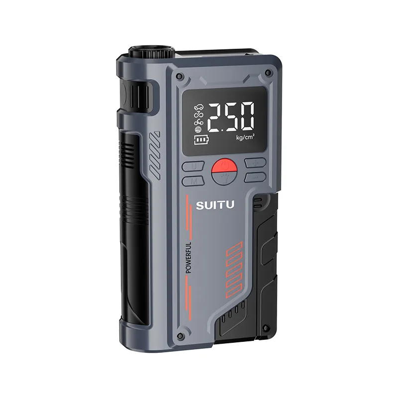 

Multifunctional Vehicle Starter 12V 1500A Current 10000mAh Battery 150PSI Portable Car Jump Starter With Air Pump