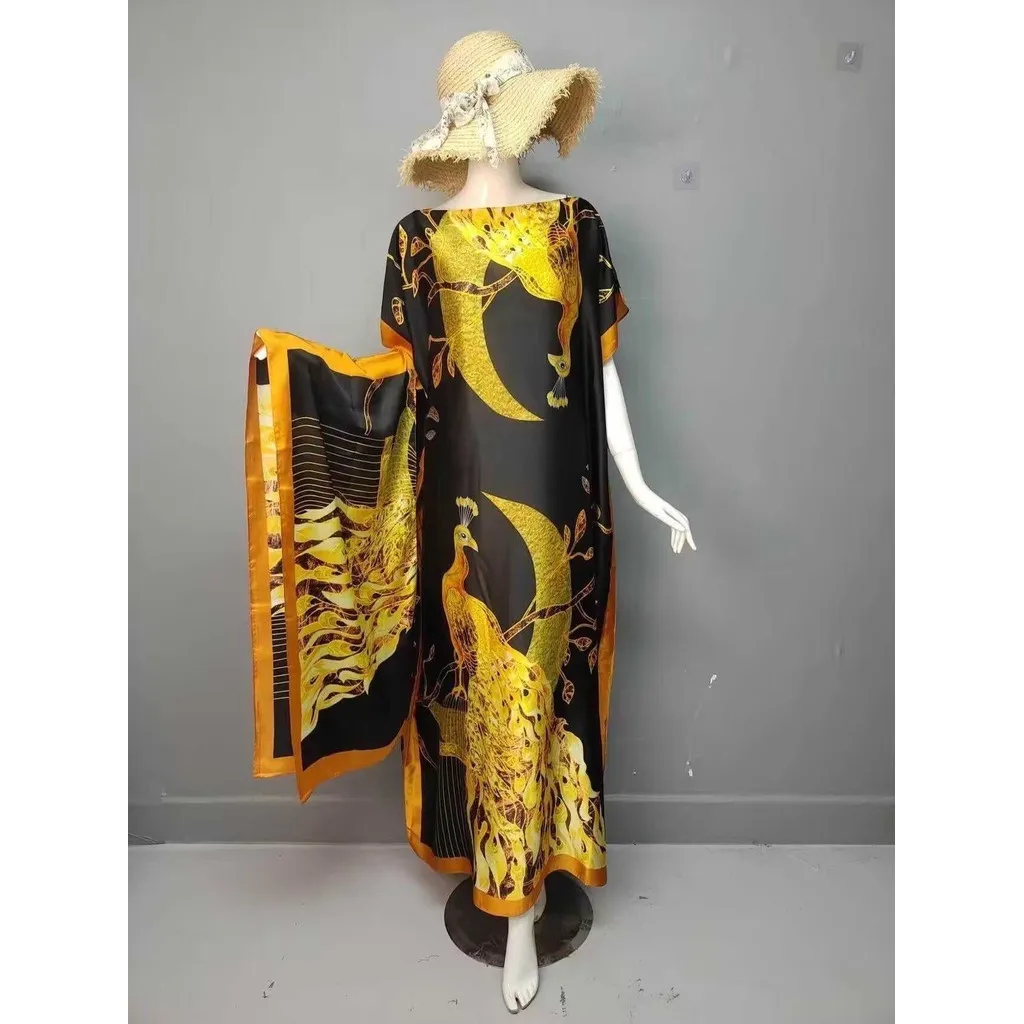 

Новый кафтан Baju больших размеров, женская модная шаль, легкая роскошная элегантная свободная универсальная платье с открытыми плечами