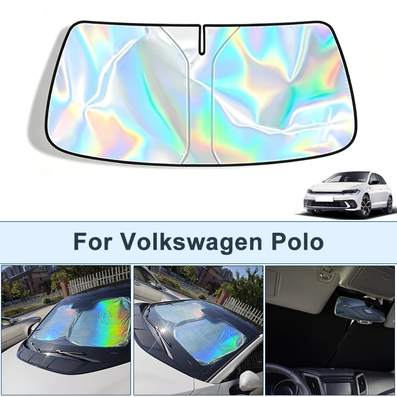 

Foldable Front Windshield Sun Shade For Volkswagen Polo UV Reflective Sun Protection Cover Car Interior Accessories