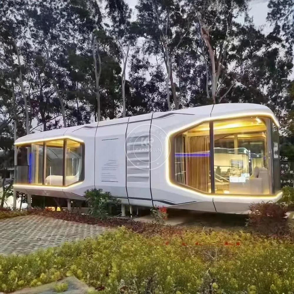Factory's Mobile Prefabricated Homes 20ft 40ft Steel Capsule Vacation Space Camping Hotels Vacations Direct Manufacturer