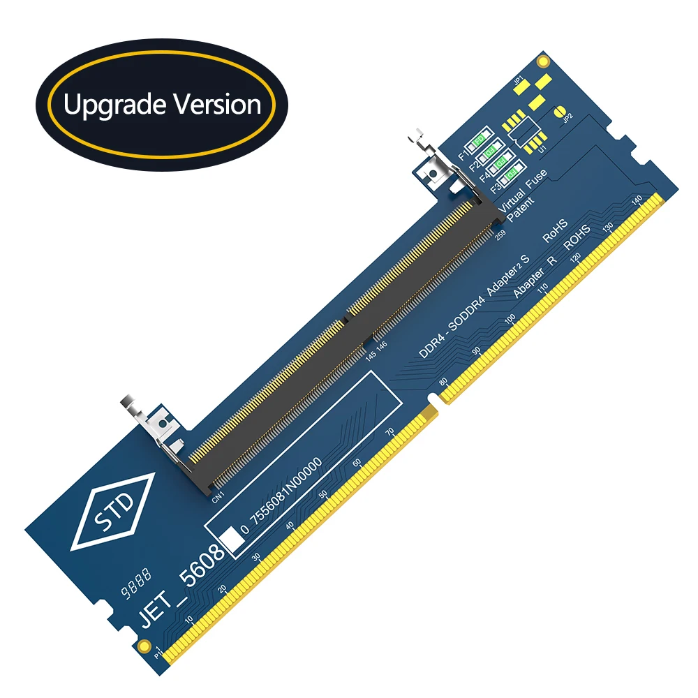 Nueva Tarjeta Adaptadora de Memoria RAM DDR4 para Portátiles, 4 en 1, Probador de Memoria, Convertidor de Escritorio para Memoria RAM DDR4 de Portátiles a Escritorio