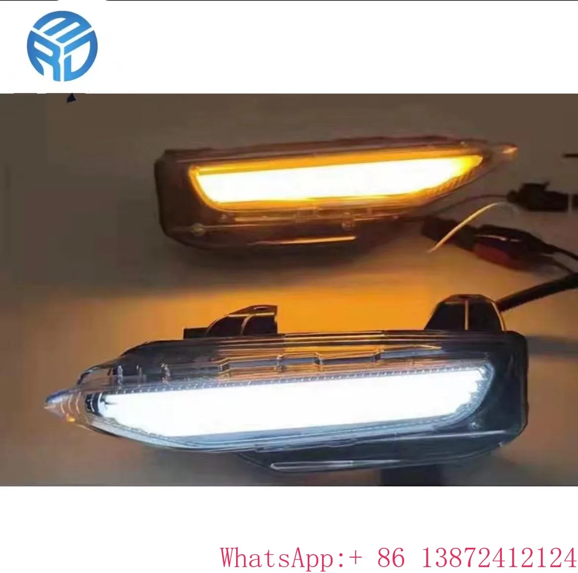 Free Shipping for Infiniti Q50 Front Bumper Sequential V2 Daytime Running Light Yellow signal and Iceblue Driving