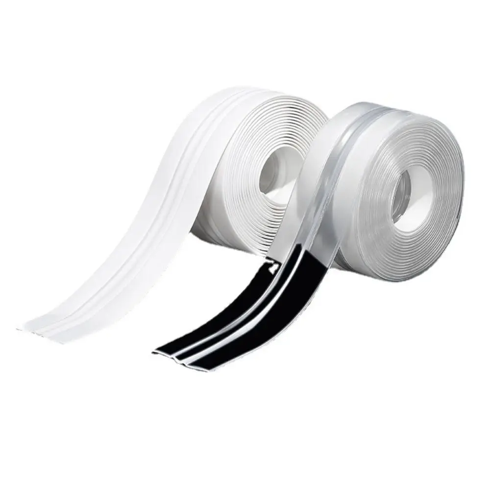 Adhesivo autoadhesivo para fregadero de cocina, pegatina impermeable, antimoho, tira de sellado para baño, impresión transparente gruesa