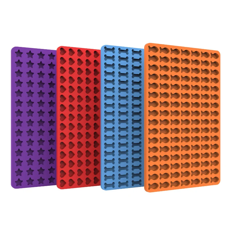 Multicavity Animal Biscuit Baking Silicone Mold DIY Heart Star Chocolate Jelly Candy Making  Snacks Maker Ice Cube Tray Gifts