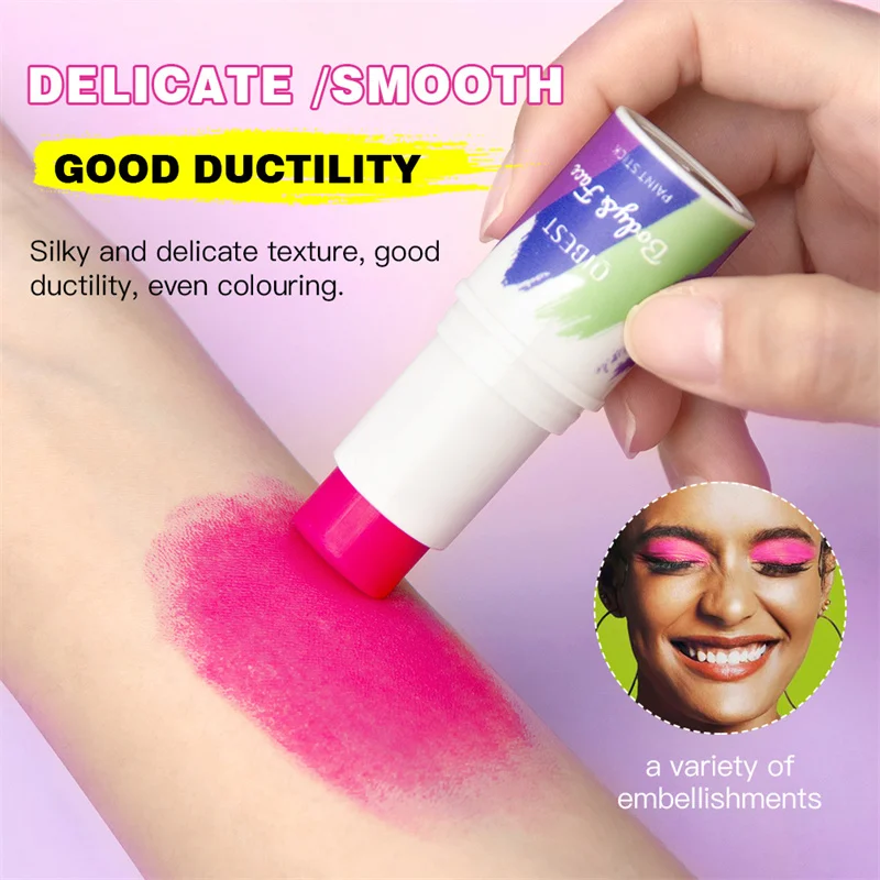 Body Face Paint Stick Natural Three-dimensional Modification Contour Brightening Skin Tone Face Washable Painting Pen Party Art