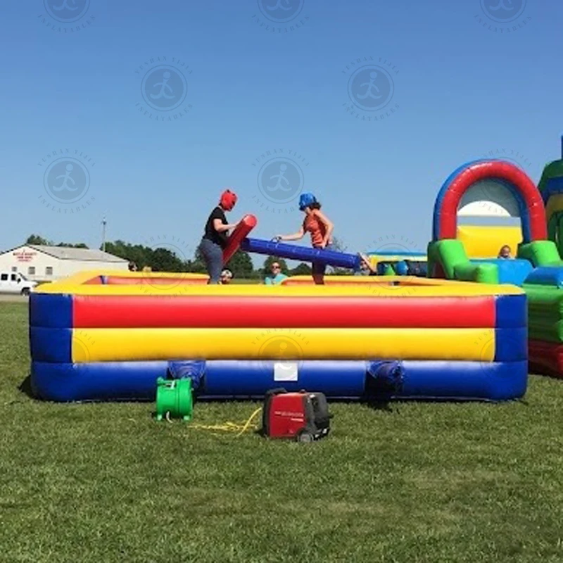 

Factory Inflatable Gladiator Game With Sticks Gladiator Jousting Set Arena