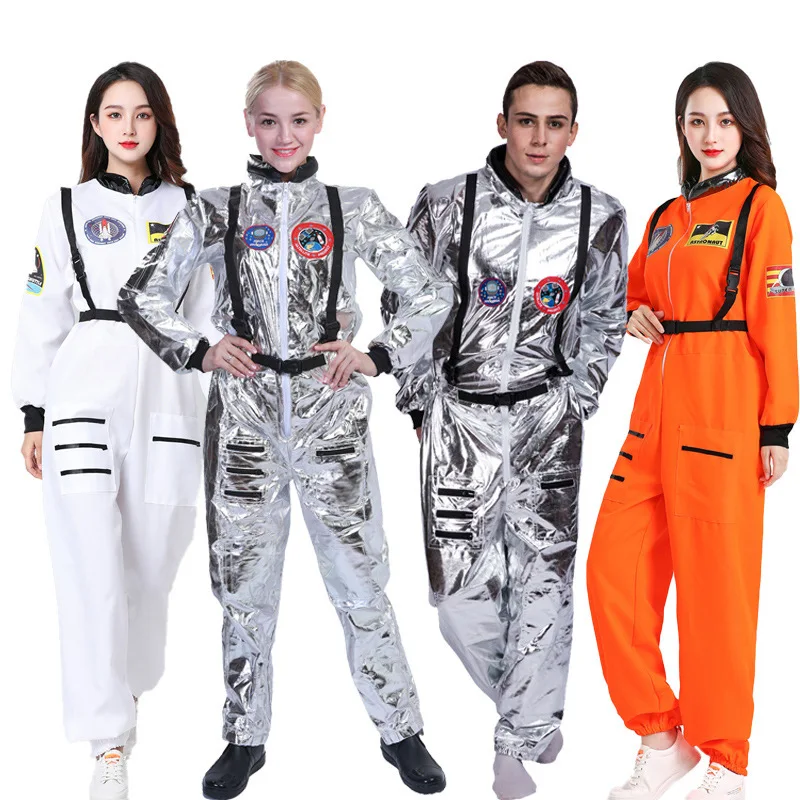 

loween Astronaut Costume Cosplay Space Suit Pilot Space Suit Women's Traditional Chinese Costume Stage Performance Clothing