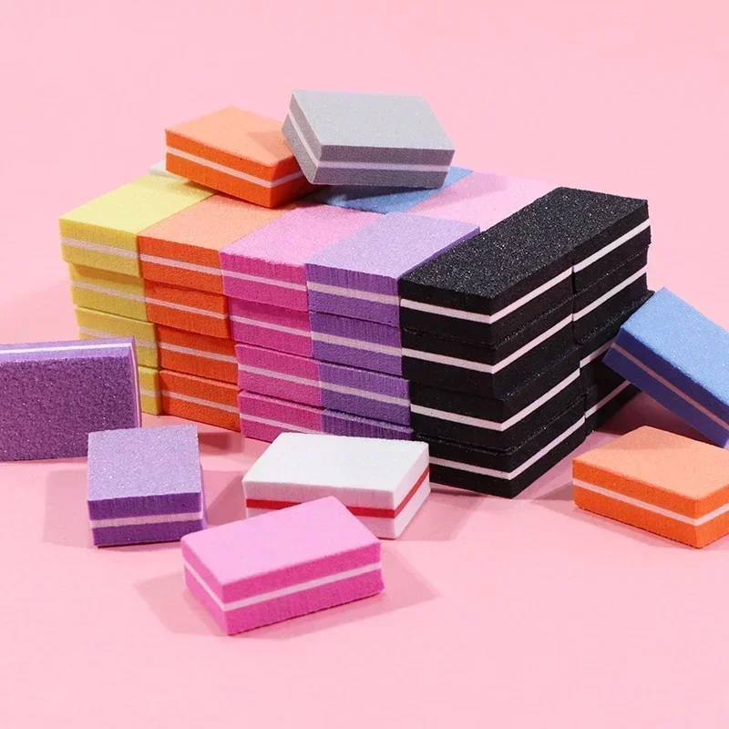 50/100 Stück Professionelle Mini-Nagelpflege-Feile, Schleifpapier, Maniküre-Feile, Schleif- und Polierwerkzeug