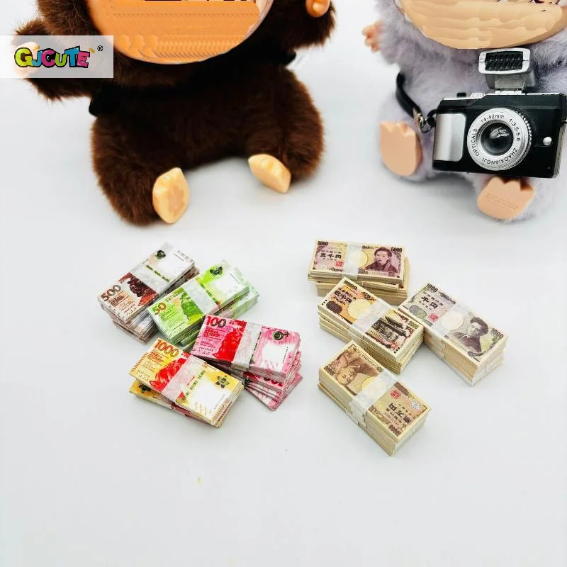 10 ชิ้น/ล็อตเล่นกระดาษเงินสด Prop ชุด DIY ตุ๊กตาอุปกรณ์เสริม, ของสะสมที่สมบูรณ์แบบสําหรับเด็ก 4 ปีขึ้นไป