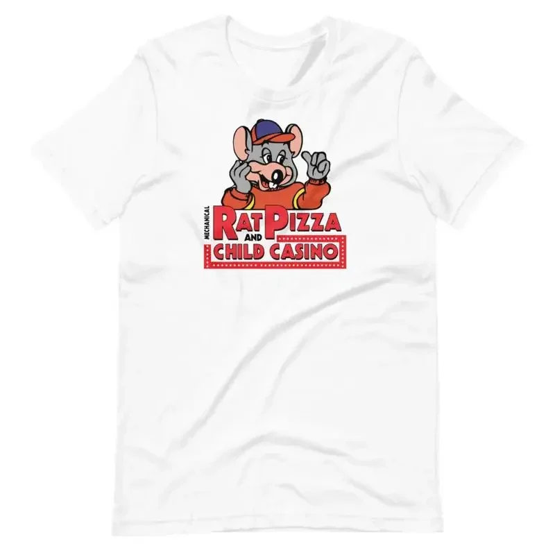 Chuck E Cheese Parody Mechanical Rat Pizza T Shirt