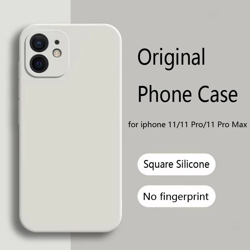 Für iPhone 11 Flüssig-Silikon Handyhülle für Apple iPhone 11 Pro Max Modische Abdeckung iPhone 11 Pro Max Stoßfeste Hülle