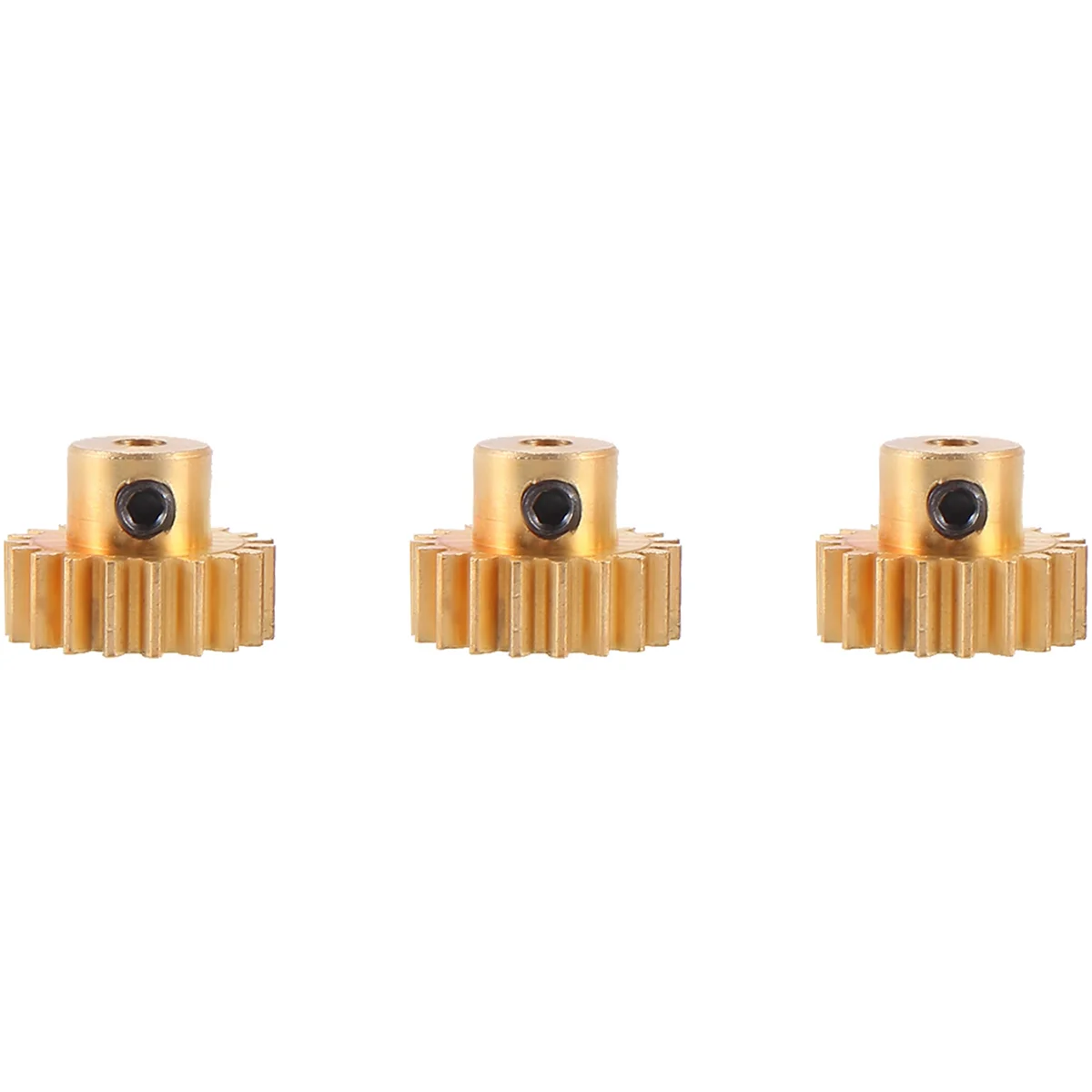 3PCS 3.175mm Shaft Brass Pinion Motor Gear 32DP 48DP 64DP M0.8 for 1/10 1/8 RC Car 3650